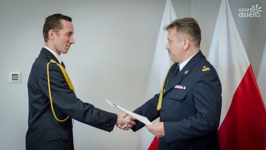 Mł. bryg. Radosław Osiecki nowym komendantem PSP w Ciechanowie