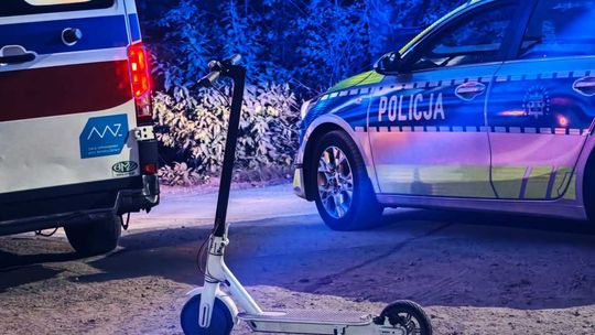 Mława. 15- latka jechała hulajnogą elektryczną. Trafiła do szpitala