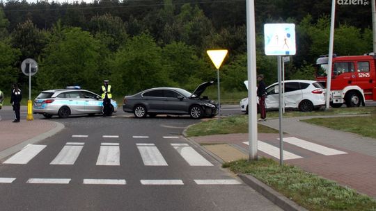 Mława. Groźny wypadek na Marszałkowskiej (zdjęcia)