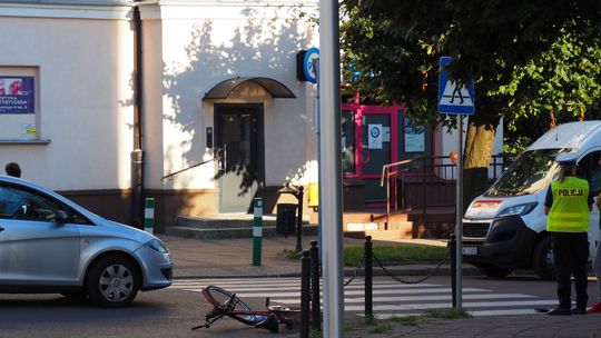 Mława. Oślepiło go słońce i nie zauważył rowerzysty 
