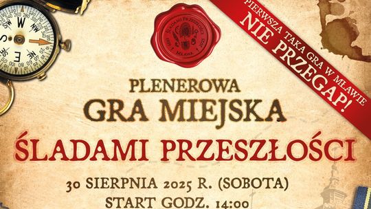 Mława. Plenerowa gra miejska ŚLADAMI PRZESZŁOŚCI