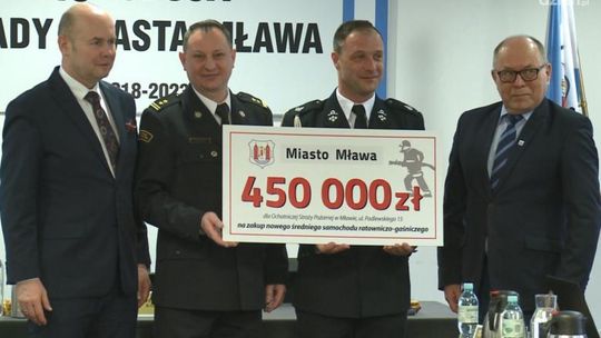 Mława. Strażacy z OSP z bur-mistrzowskim dofinansowanie