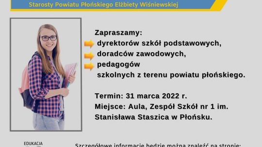 Młodzież i rodzice poznali ofertę edukacyjną szkół ponadpodstawowych powiatu płońskiego