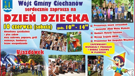 Moc atrakcji w Ujazdówku, czyli Dzień Dziecka w Gminie Ciechanów
