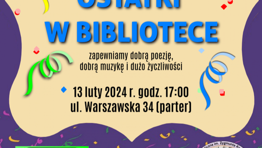 Na ostatki do biblioteki!