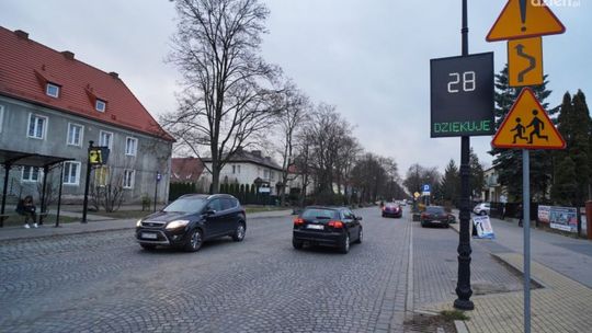Na Sienkiewicza pojawiły się wyświetlacze prędkości