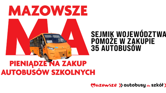 Nowe autobusy szkolne zwiększą bezpieczeństwo uczniów na Mazowszu