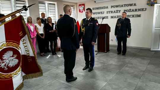 Nowy komendant Państwowej Straży Pożarnej w Makowie Mazowieckim