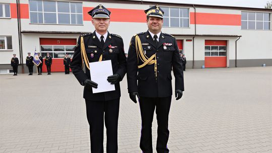 Nowy zastępca komendanta PSP w Ciechanowie. Kpt. Oleszczuk przejmuje obowiązki podczas Dnia Strażaka
