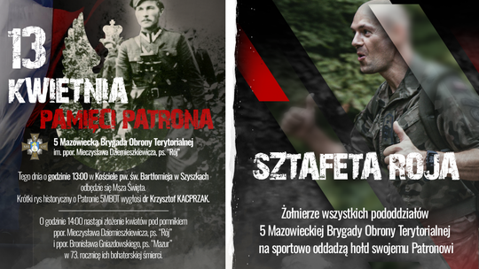 Obchody 73. rocznicy śmierci patrona 5MBOT – ppor. Mieczysława Dziemieszkiewicza, ps. „Rój”