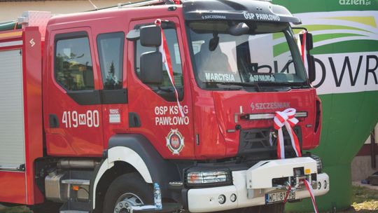 Ochotnicza Straż Pożarna w Pawłowie otrzymuje nowy samochód ratowniczo-gaśniczy - to wzmocnienie zdolności ratowniczych jednostki Ochotnicza Straż Pożarna w Pawłowie otrzymuje nowy samochód ratowniczo-gaśniczy - to wzmocnienie zdolności ratowniczych jednostki