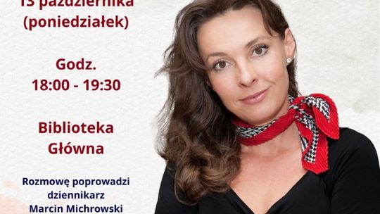Od Szekspira po seriale: Justyna Sieńczyłło gościem Miejskiej Biblioteki Publicznej w Przasnyszu