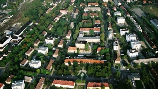 Widok na osiedle Bloki