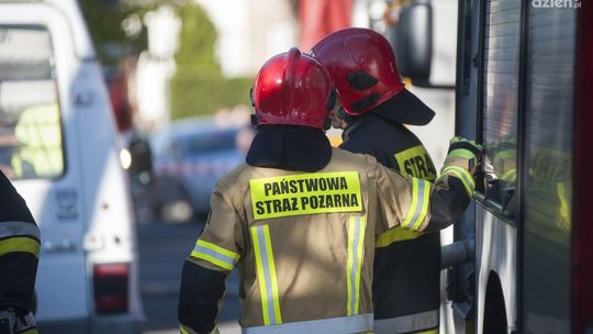 Paliło się składowisko opon w Przasnyszu. Pożar udało się opanować