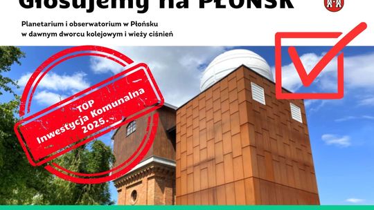 Planetarium w Płońsku walczy o tytuł Top Inwestycji Komunalnej 2025