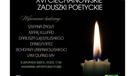Podczas XVI Zaduszek Poetyckich wspomną poetów, którzy odeszli w ciągu minionego roku