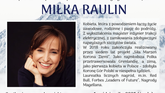 Polska himalaistka i podróżniczka, Miłka Raulin będzie gościem MBP w Ciechanowie