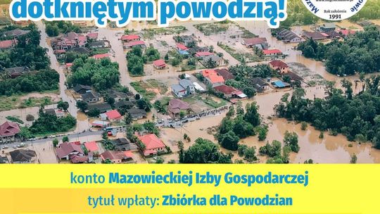 Pomoc dla powodzian! Przedsiębiorcy z północnego Mazowsza w akcji ratunkowej
