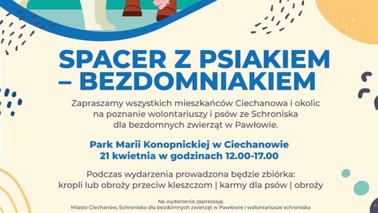 Pospaceruj z pieskiem, porozmawiaj z wolontariuszami