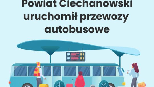 Powiat Ciechanowski uruchomił dwie linie autobusowe