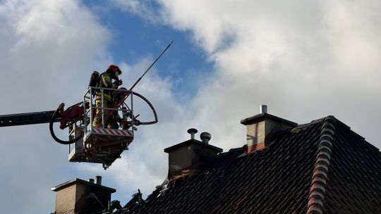 Pożar budynku przy ul. 17 Stycznia