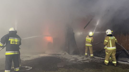 Pożar pod Strzegowem. W akcji gaśniczej jednostki z 6 miejscowości!