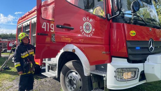 Pożar w Strzeszewie. Strażacy z płomieni uratowali mężczyznę