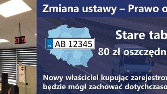 Pozostawianie istniejących tablic przy rejestracji cieszy się popularnością w Ciechanowie