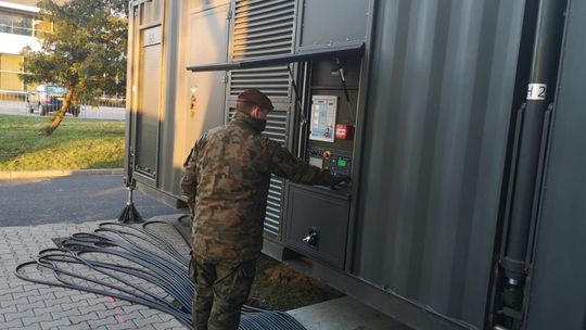 Prąd od terytorialsów zasili szpital polowy na Okęciu