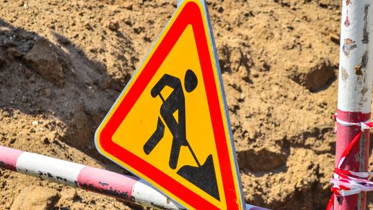 Znak - roboty drogowe