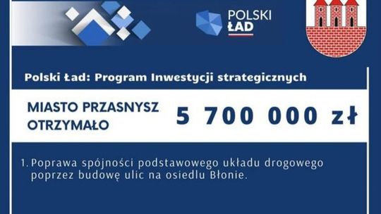 Przasnysz. 10 milionów na budowę i modernizację ulic