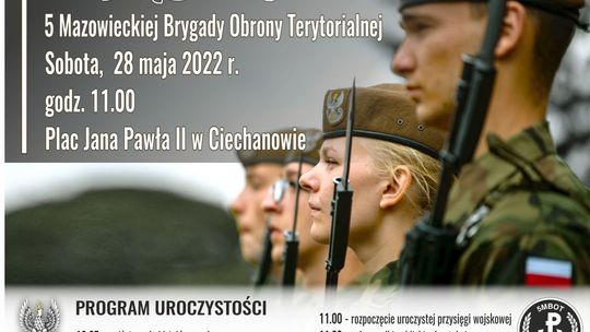Przysięga terytorialsów na ciechanowskim Rynku