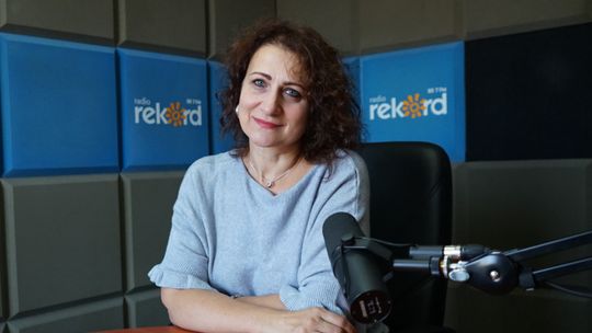 Dr Ewa Wiśniewska w studiu Radia Rekord