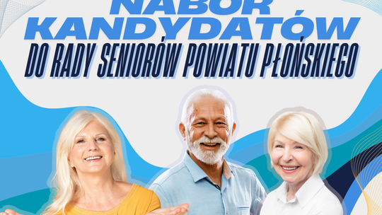 Rada Seniorów Powiatu Płońskiego - nabór kandydatów!