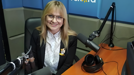 Dorota Macioch - Kowalska w studiu Radia Rekord