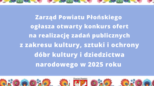 Rekordowe 55 tys. zł na kulturę w powiecie płońskim – nabór wniosków trwa