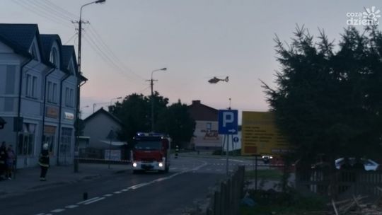 Rowerzysta wjechał wprost pod motocykl. Są ranni po wczorajszym wypadku w Grudusku