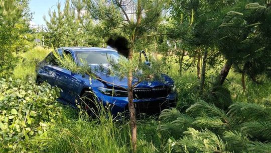 Rozbił BMW na drzewach w Ciechanowie