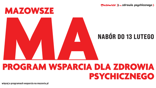 Ruszył nabór wniosków do programu „Mazowsze dla zdrowia psychicznego”
