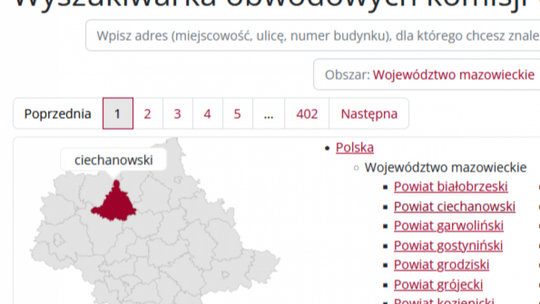 Sprawdź gdzie możesz zagłosować w dzisiejszych wyborach