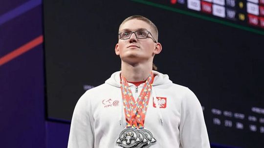 Srebrny Marcin Ziółkowski. Ciechanowski sztangista drugi w Europie