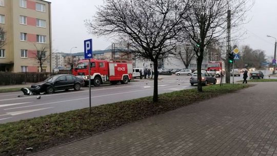 Stłuczka w centrum Ciechanowa