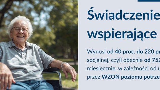 Plakat o świadczeniu wspierającym