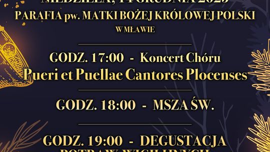 Świąteczny koncert chóru i wigilia miejska w Mławie