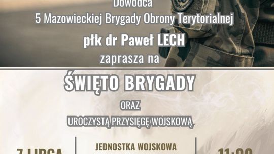 Święto 5 Mazowieckiej Brygady Obrony Terytorialnej w Ciechanowie - uroczysta przysięga i piknik wojskowy