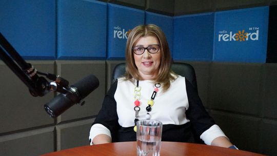 Izabela Kierska w studiu Radia Rekord