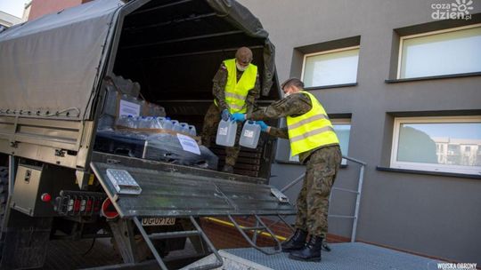 Terytorialsi dostarczyli ponad 2 tysiące litrów płynów do dezynfekcji 