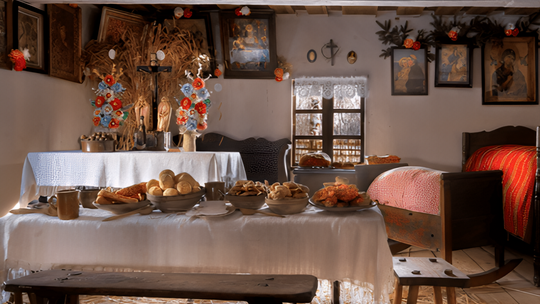 Świąteczny wystój staropolskiej chaty