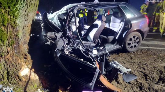 Tragiczne zdarzenie w Trzciance. Wypadek na drodze Mława-Ciechanów