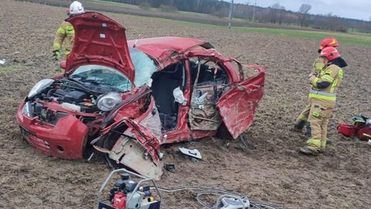 Tragiczny wypadek w Ościsłowie. Młody mężczyzna zginął na miejscu